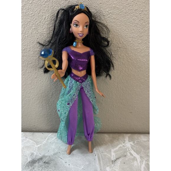 Year 2006 Disney‎ Gem Princess 12 Inch Doll JASMINE K6928 with Tiara and Scepter - Picture 6 of 6